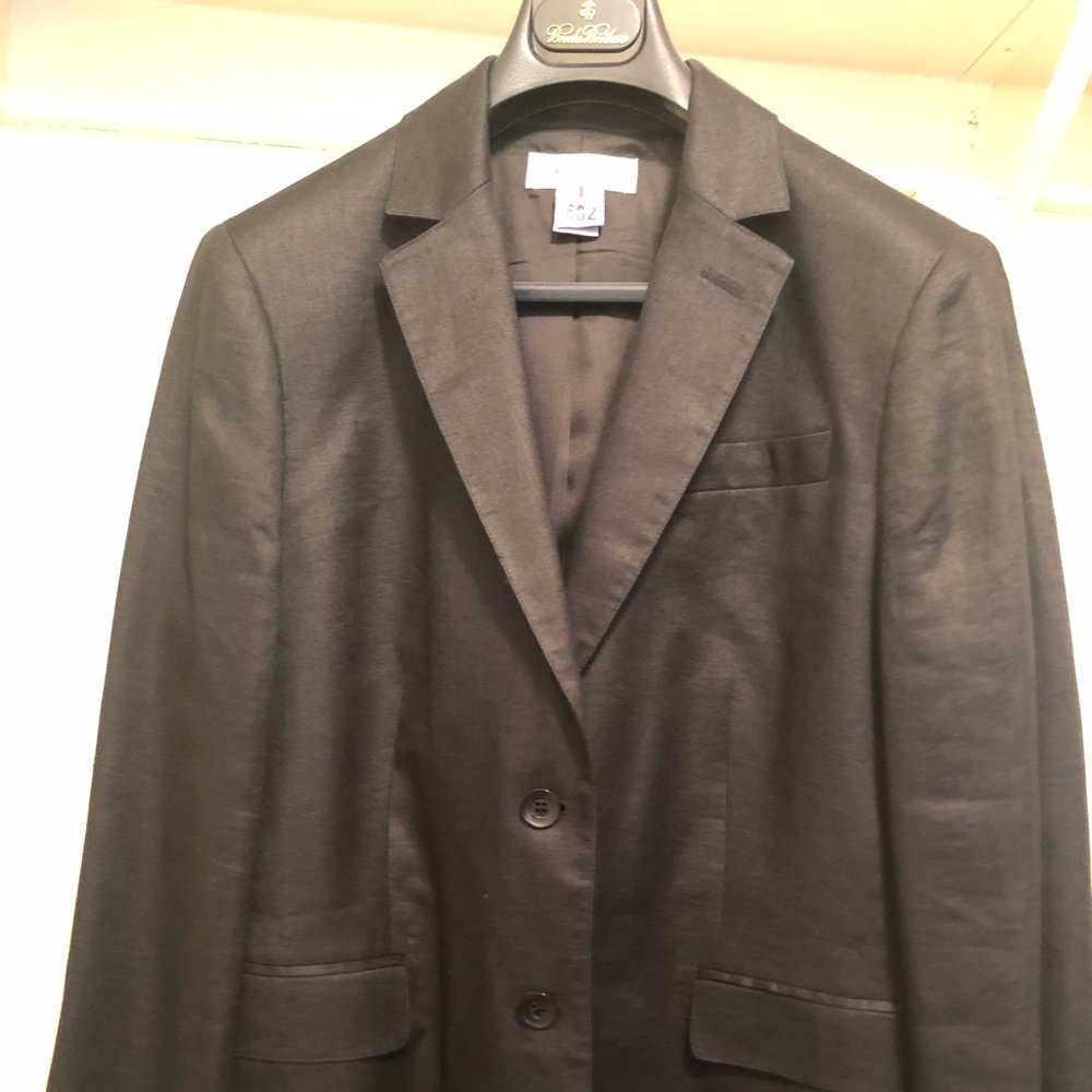 Brooks Brothers Black Linen Blazer